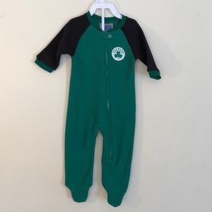Celtics fleece onesie